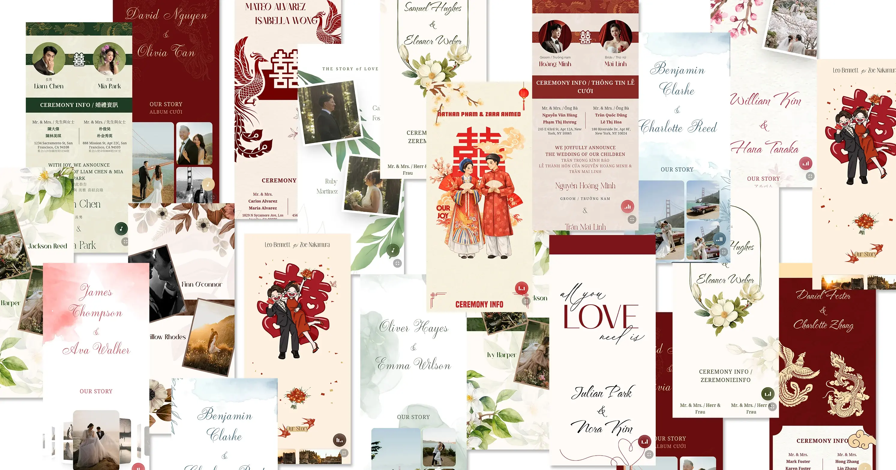 Beautiful online wedding invitations – Create free wedding invitations at Davet
