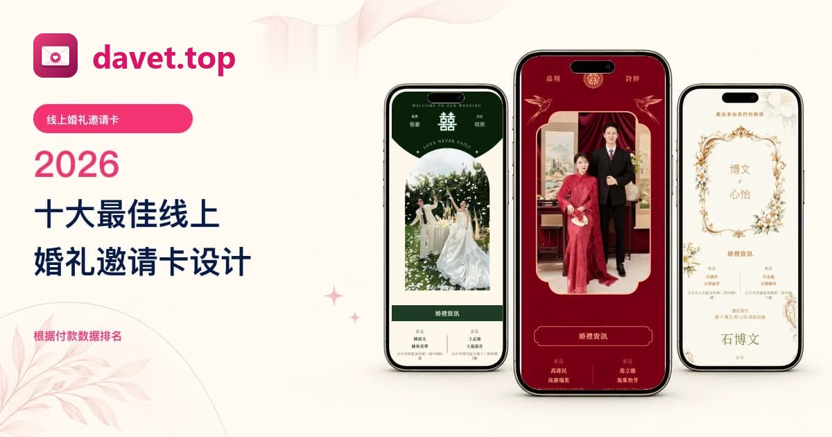 十大最佳线上婚礼邀请卡设计 2026