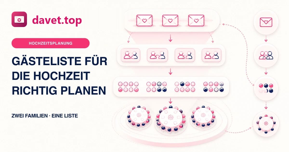 Die Gästeliste für die Hochzeit planen