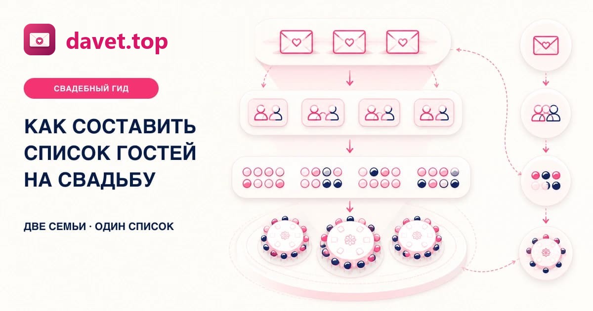 Как составить список гостей на свадьбу