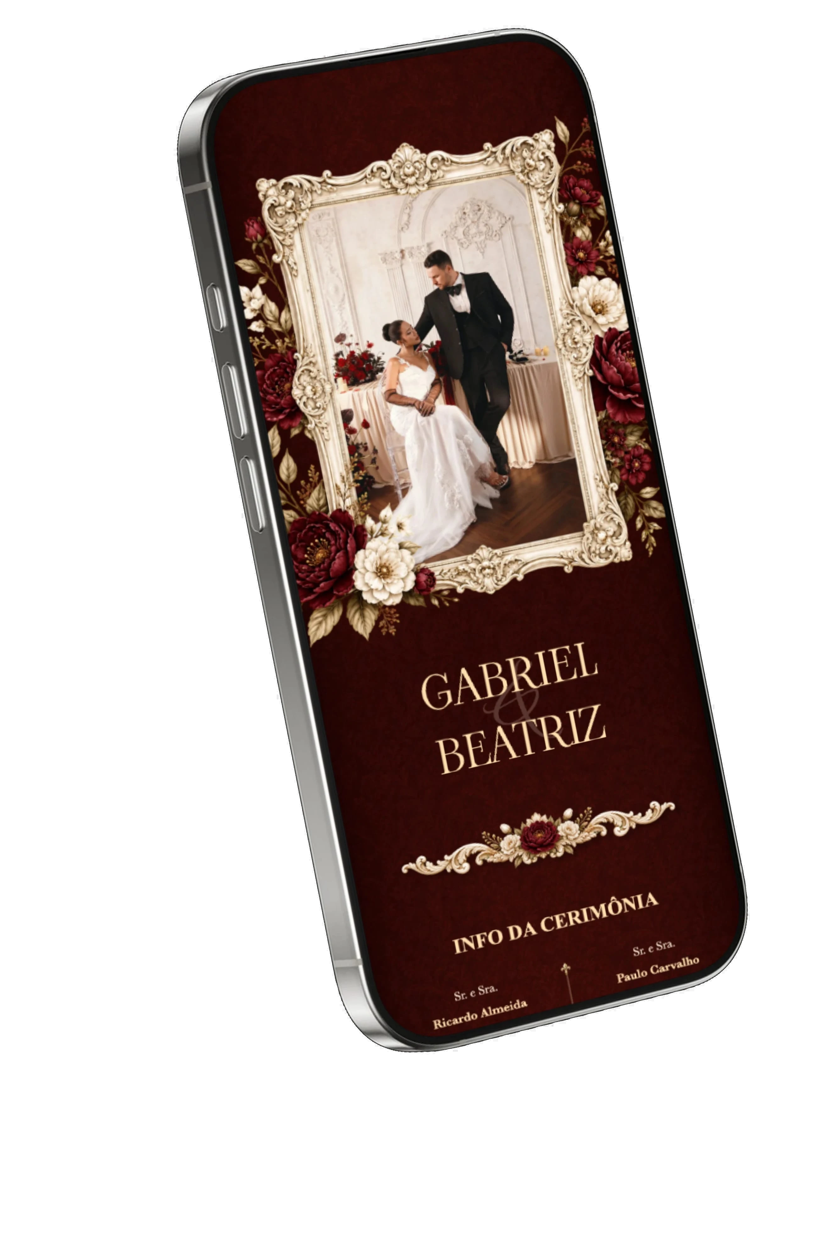 Exemplo de convite de casamento online Davet
