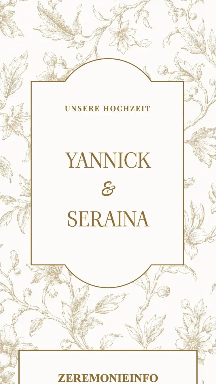 Porcelain - Brown - Vorlage für Online-Hochzeitseinladungen