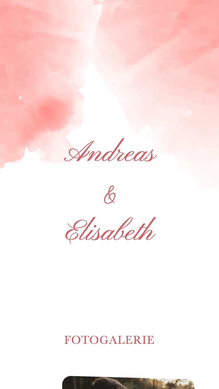Spring Garden - Red - Vorlage für Online-Hochzeitseinladungen