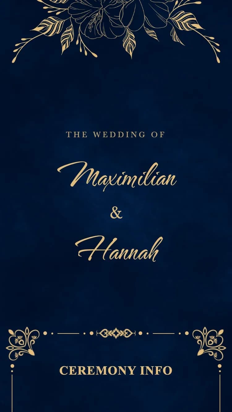 Royal - Blue - Online Wedding Invitation Template