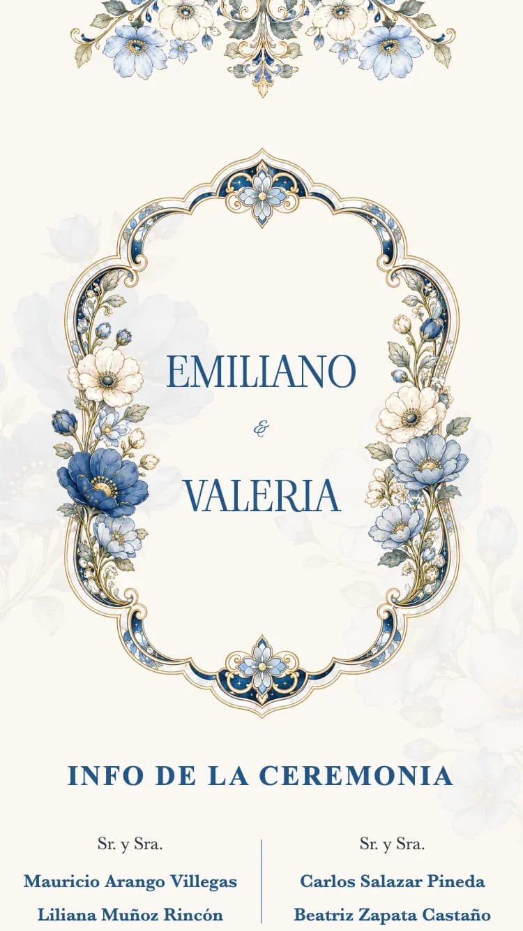 Crystal Floral - Blue