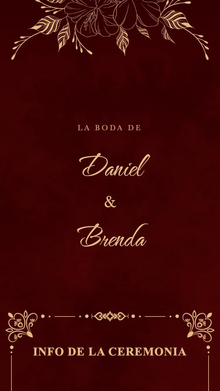 Royal - Red - Plantilla de Invitación de Boda Online