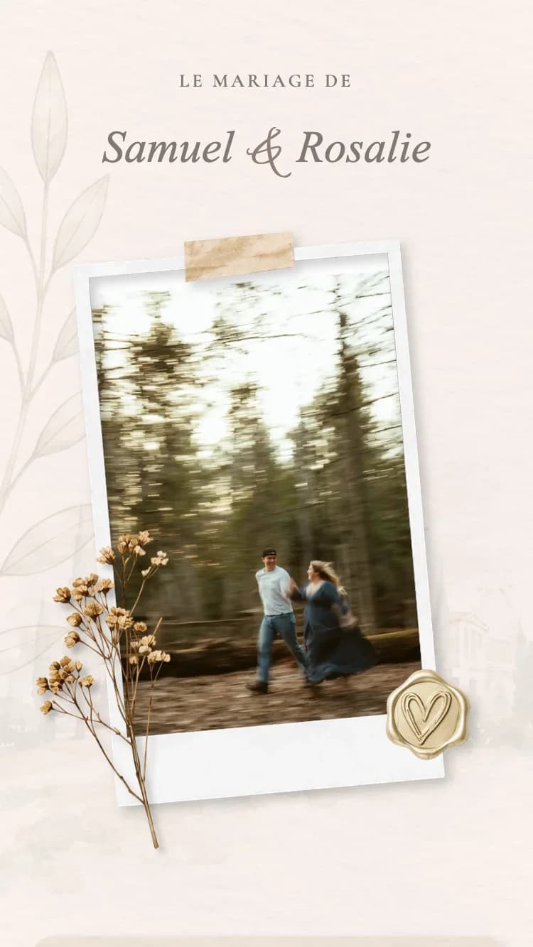 Minimalism - Brown - Modele de faire-part de mariage en ligne