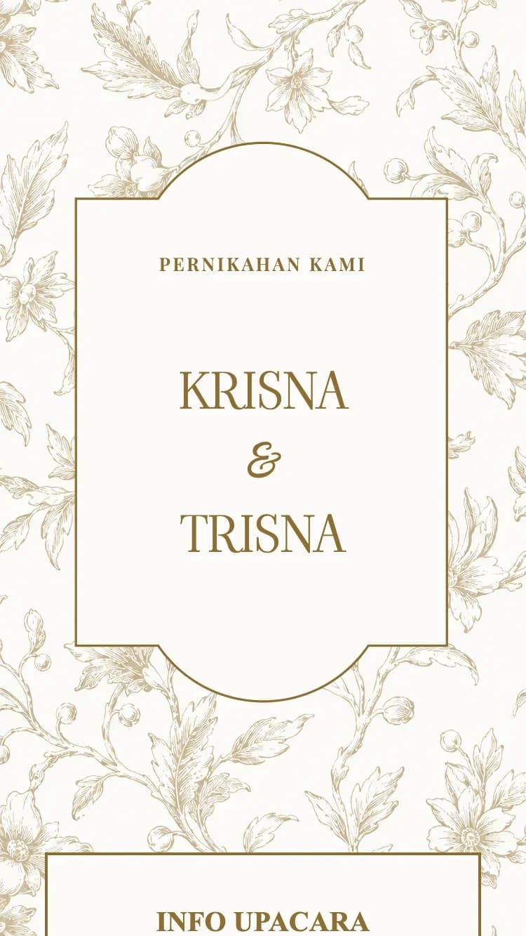 Porcelain - Brown - Template Undangan Pernikahan Online