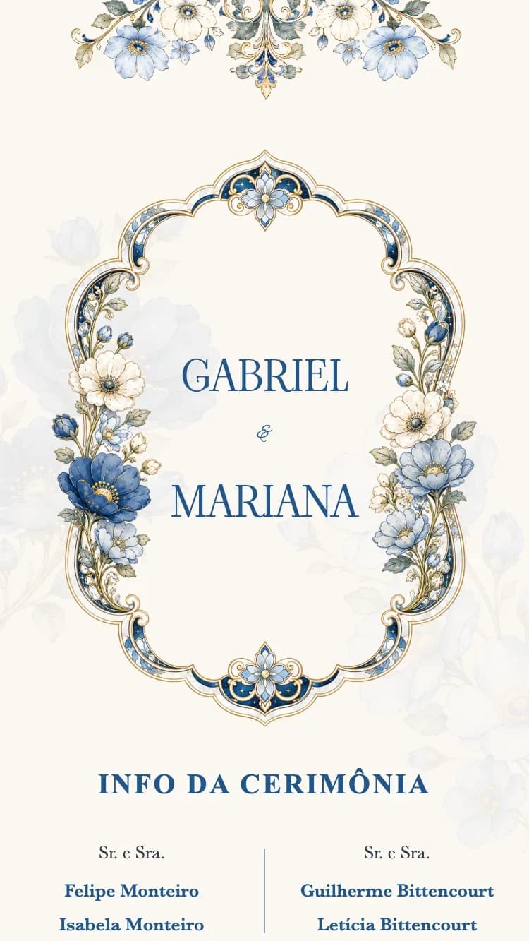 Crystal Floral - Blue