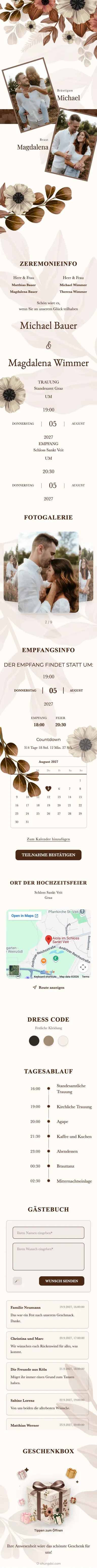Boho Floral - Brown