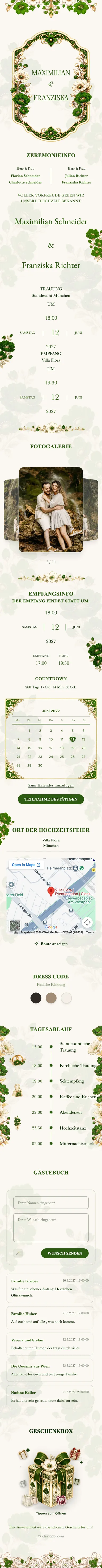 Crystal Floral - Green