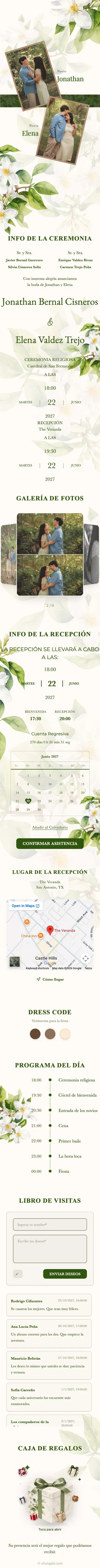 Boho Floral - Green
