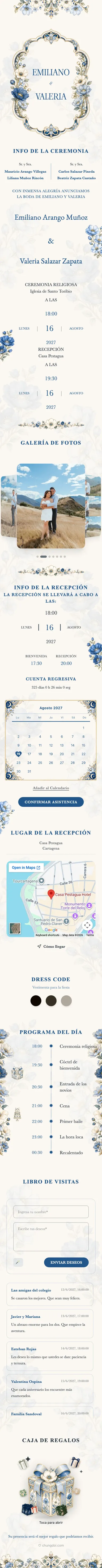 Crystal Floral - Blue
