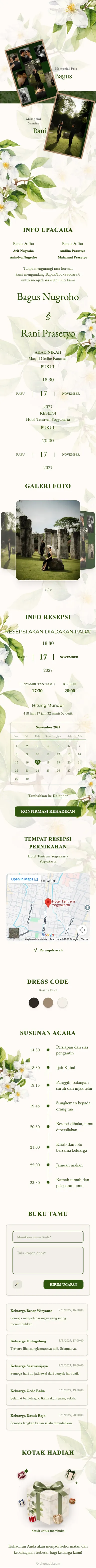 Boho Floral - Green
