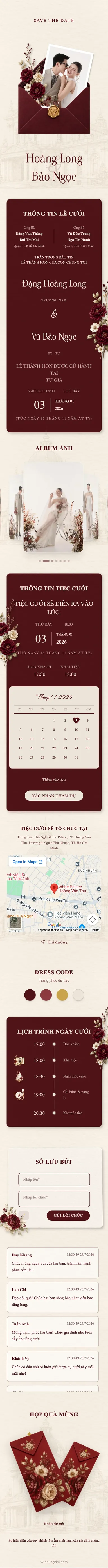 Minimalism - Đỏ Đậm