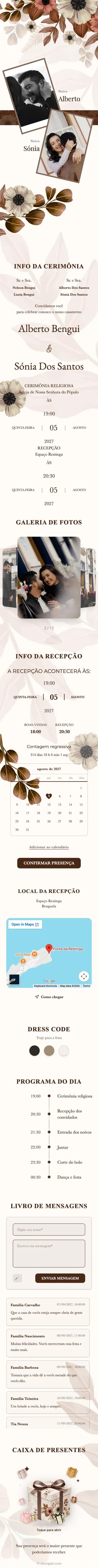 Boho Floral - Brown