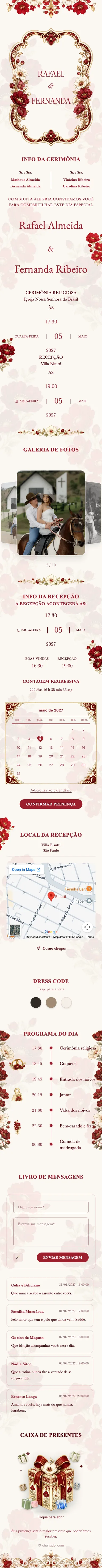 Crystal Floral - Red