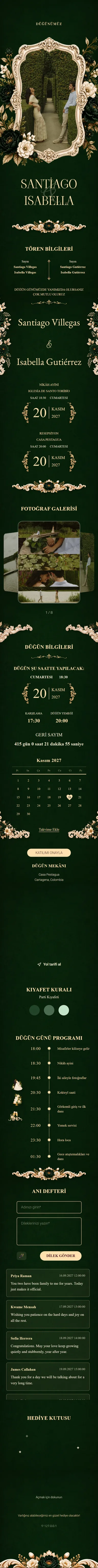 Barok II - Koyu Yeşil