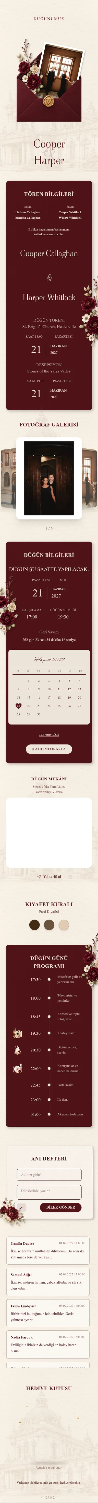 Minimalizm - Koyu Kırmızı