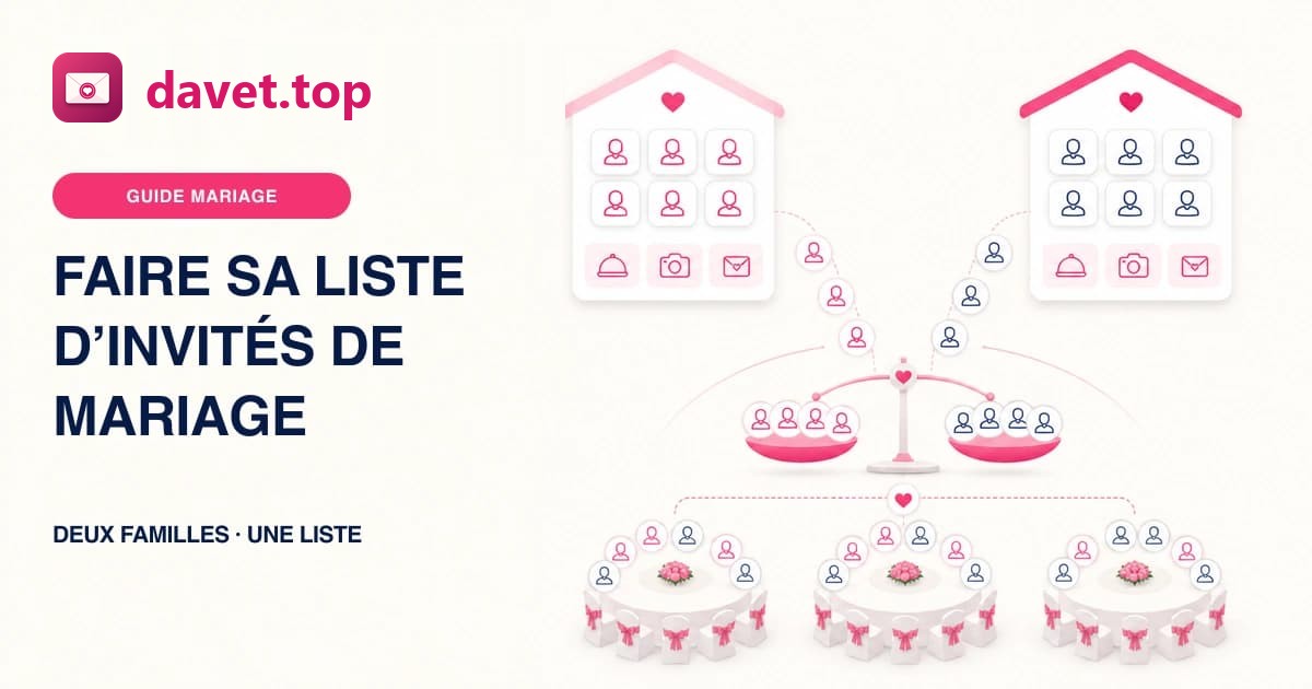 Comment faire sa liste d'invités de mariage