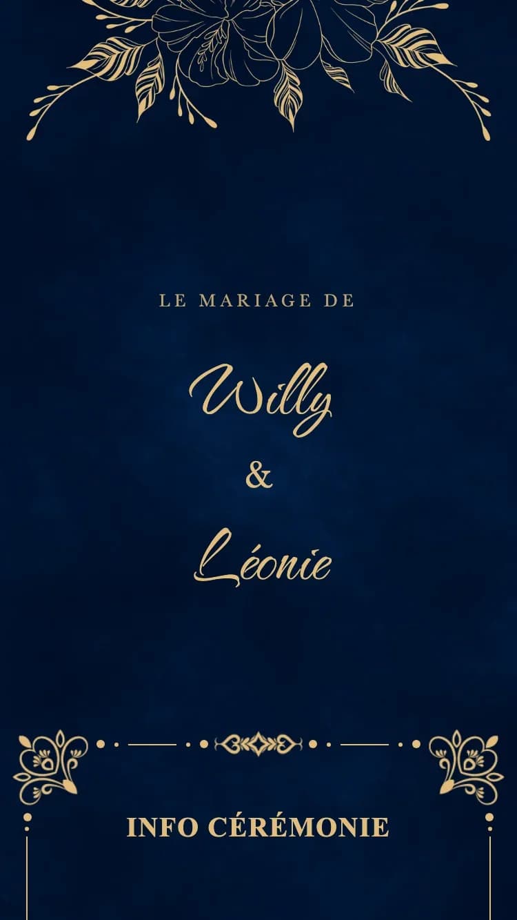 Royal - Blue - Modele de faire-part de mariage en ligne