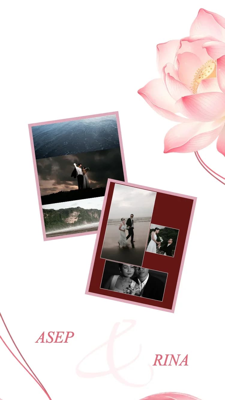 Silk Ribbon - Pink - Template Undangan Pernikahan Online